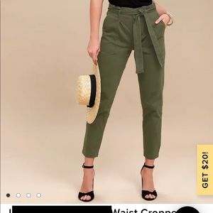 Green lulus ankle pants
